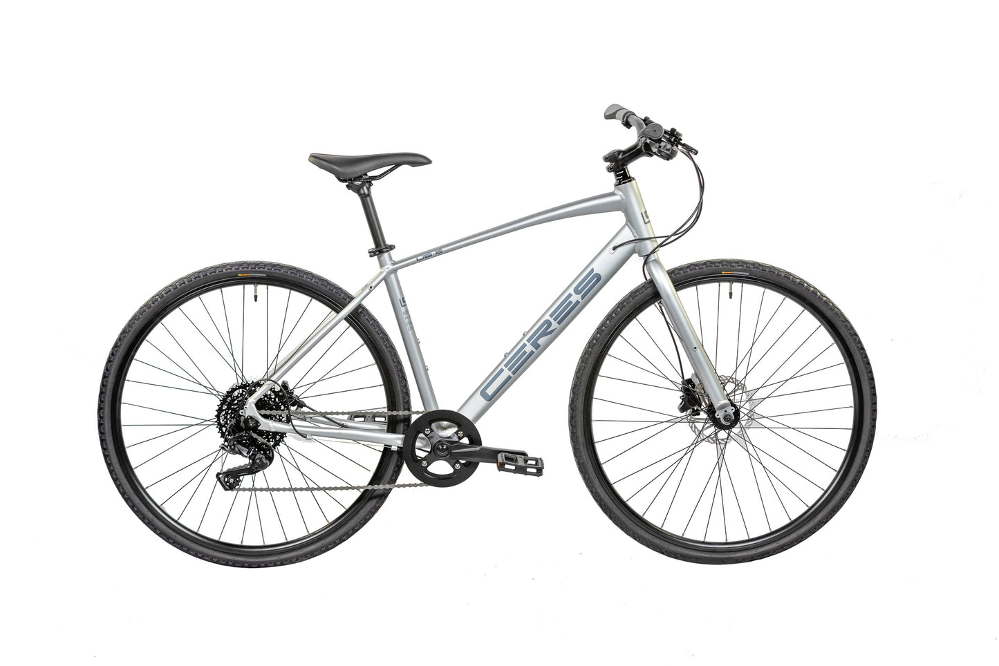 Ceres UB2 700c 9 Spd Hybrid MTB Bike - Gray - 2021 Gray Small 