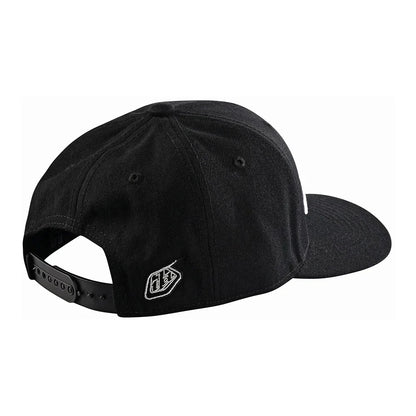 Troy Lee Designs Signature Curved Snapback Hat - Black