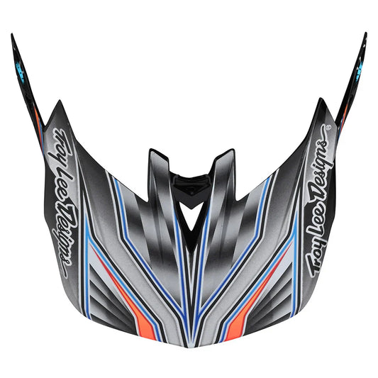 Troy Lee Designs D4 Helmet Replacement Visor - Lowrider - Gray