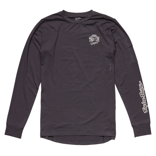 Troy Lee Designs Ride Tee - Youth - Bolts - Carbon