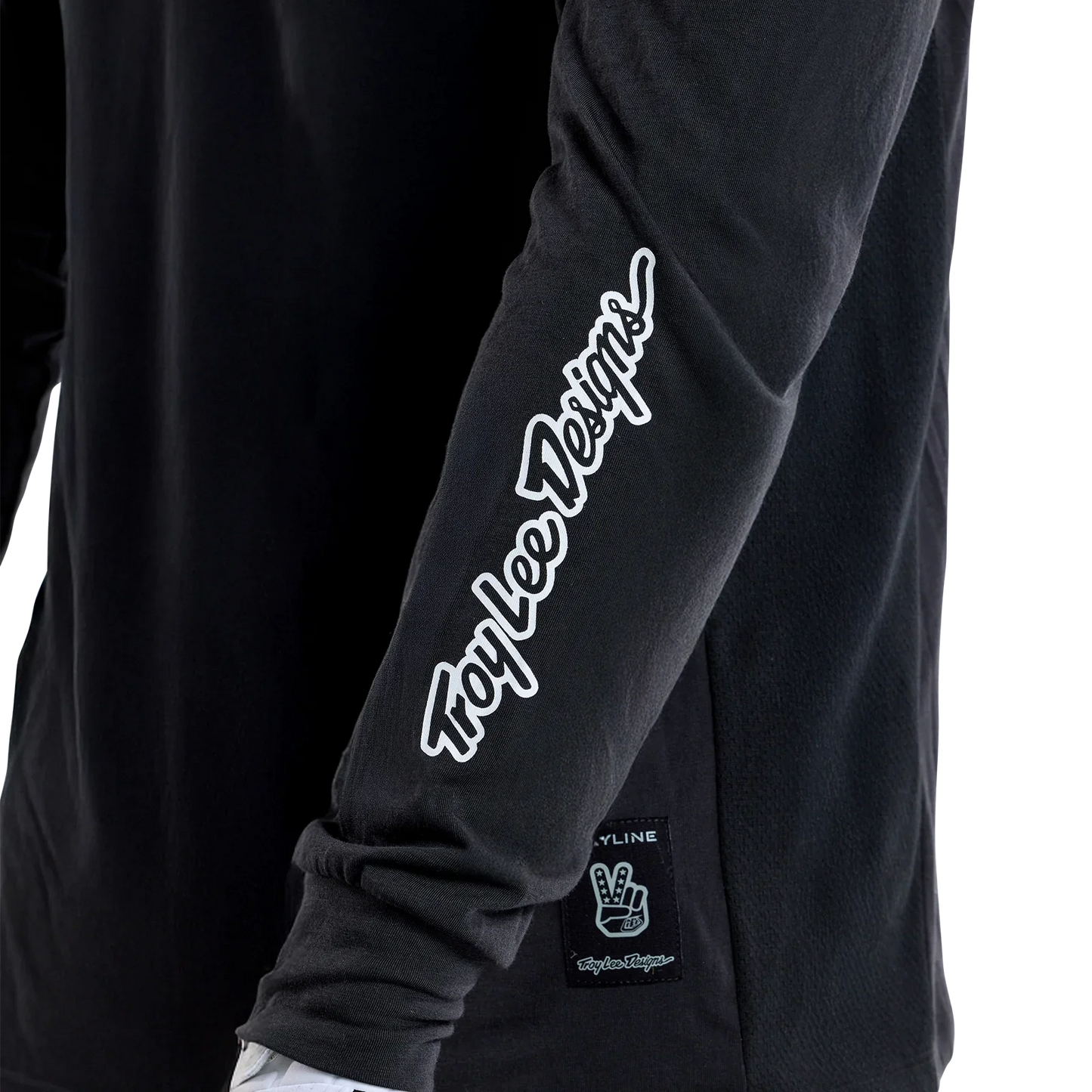 Troy Lee Designs Skyline Long Sleeve Ride Tee - Signature - Black