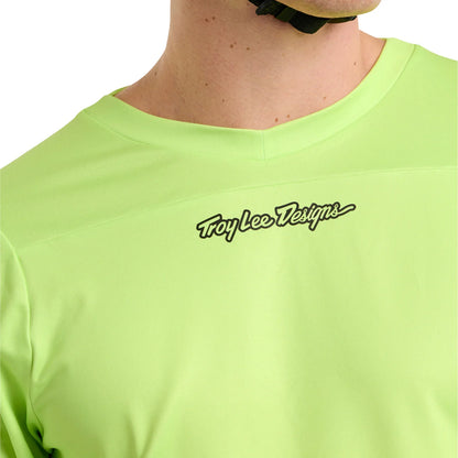 Troy Lee Designs Skyline Chill Long Sleeve MTB Jersey - Rockslide - Glo Yellow