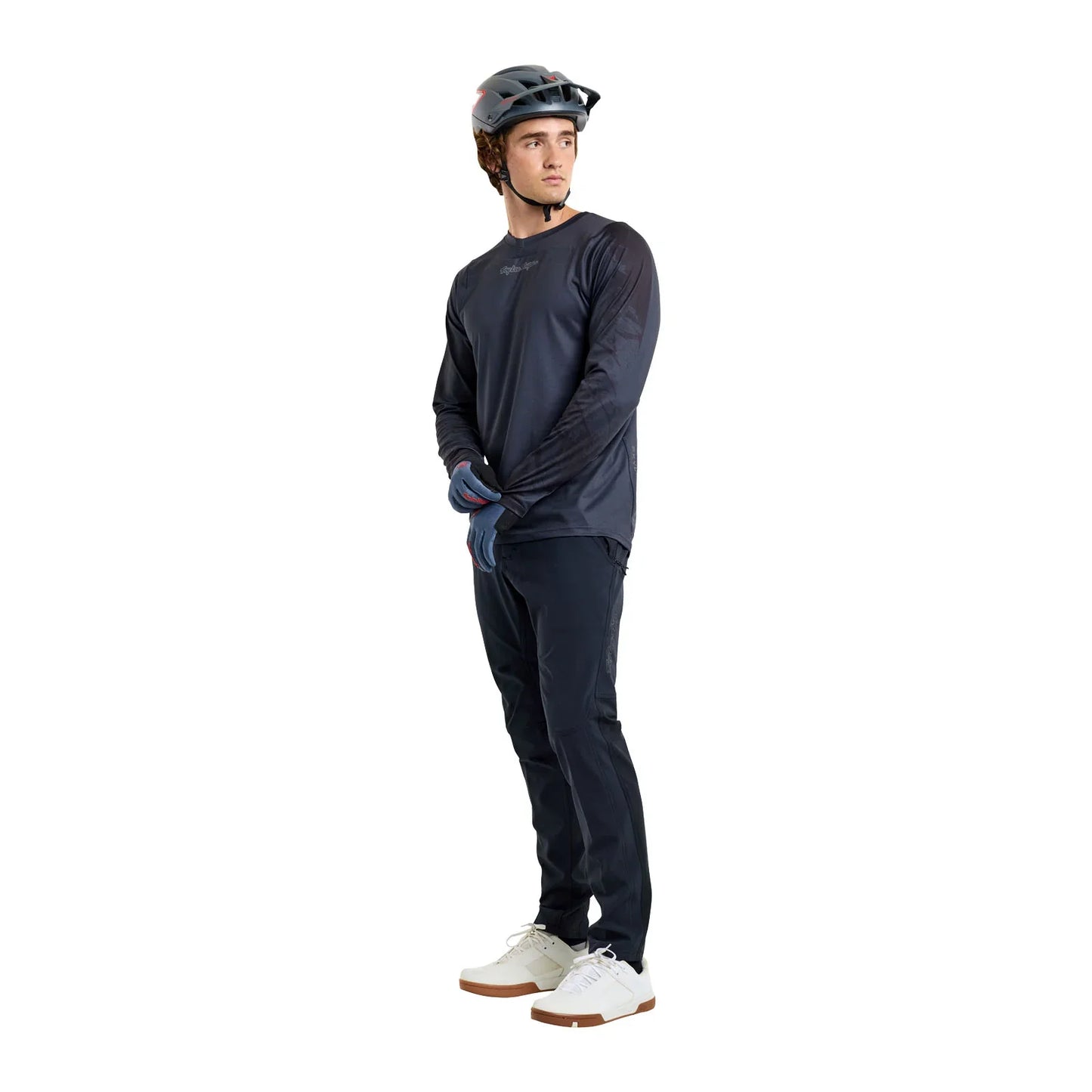Troy Lee Designs Skyline Chill Long Sleeve MTB Jersey - Rockslide - Obsidian