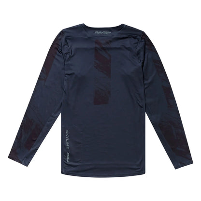 Troy Lee Designs Skyline Chill Long Sleeve MTB Jersey - Rockslide - Obsidian
