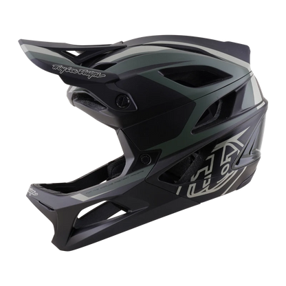Troy Lee Designs Stage 2 MIPS Full Face Helmet - High Vz - Army-Charcoal