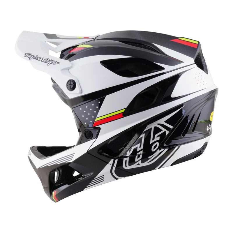 Troy Lee Designs Stage 2 MIPS Full Face Helmet - Proton - White