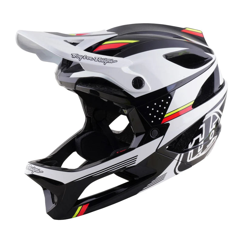 Troy Lee Designs Stage 2 MIPS Full Face Helmet - Proton - White