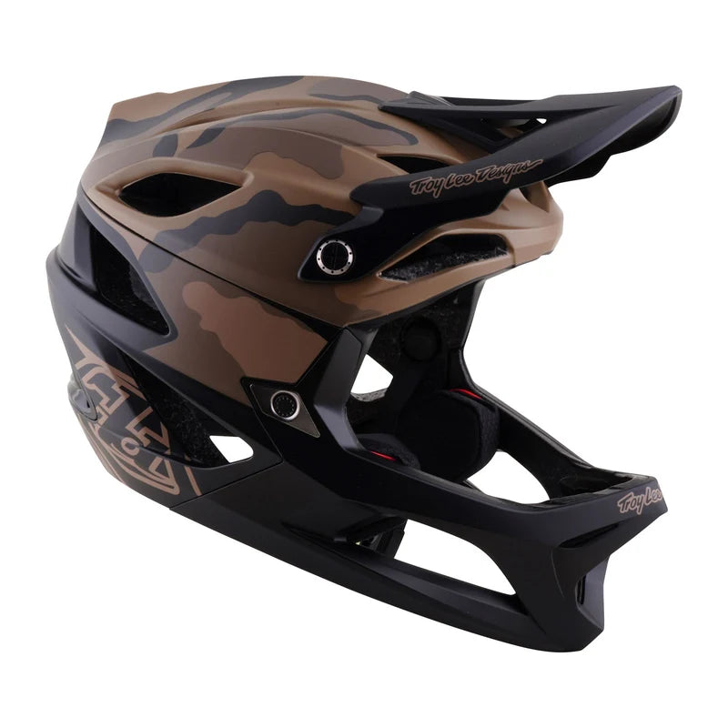 Troy Lee Designs Stage 2 MIPS Full Face Helmet - Split - Sienna Camo