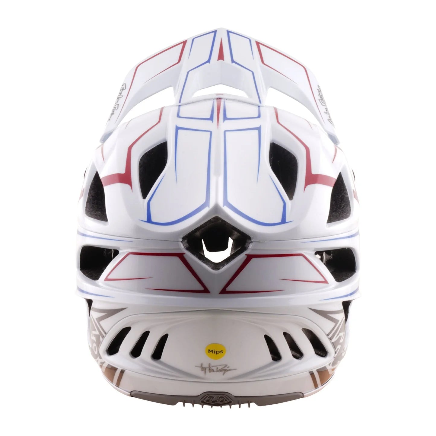 Troy Lee Designs Stage Stunt MIPS MTB Helmet - Pinstripe - White