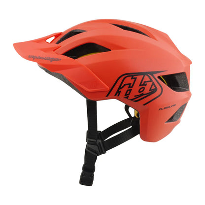 Troy Lee Designs Flowline MTB Helmet - Youth - Point - Coral-Charcoal