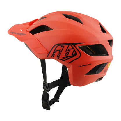 Troy Lee Designs Flowline MTB Helmet - Youth - Point - Coral-Charcoal