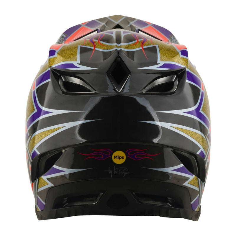 Troy Lee Designs D4 Carbon Full Face Helmet - Flush - Violet
