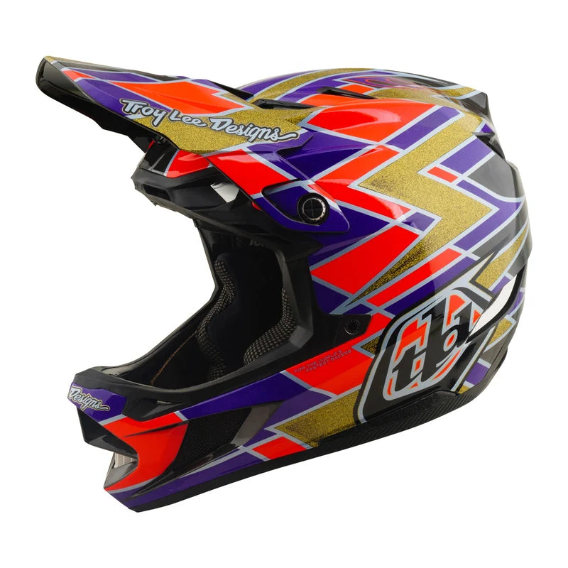 Troy Lee Designs D4 Carbon Full Face Helmet - Flush - Violet
