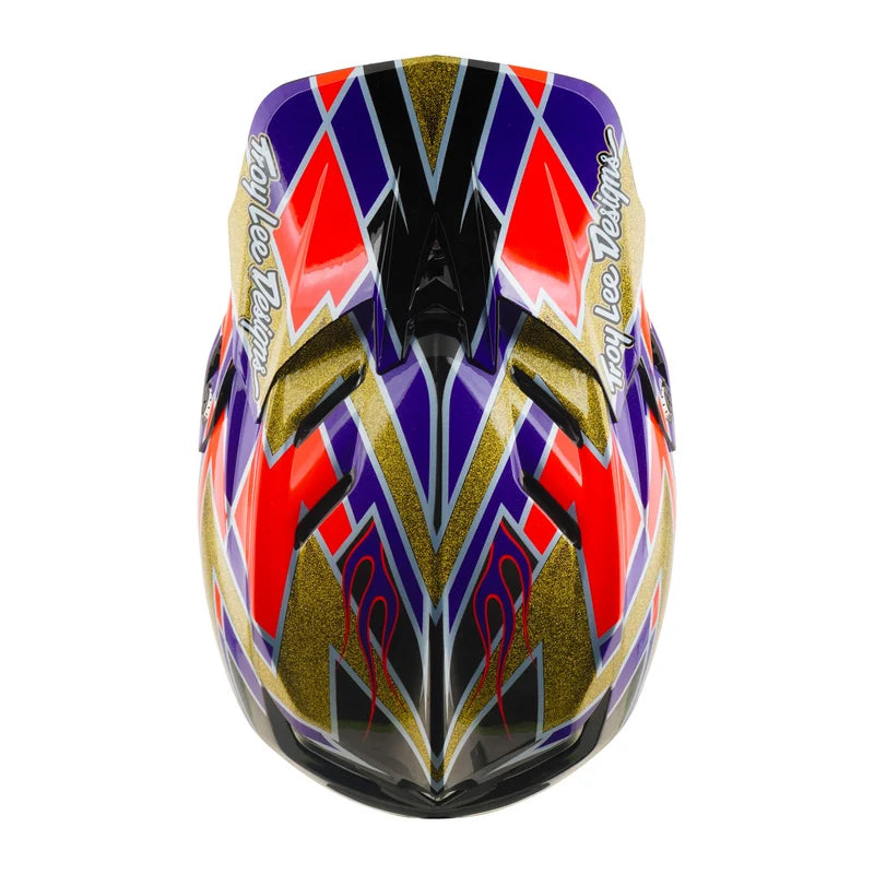 Troy Lee Designs D4 Carbon Full Face Helmet - Flush - Violet