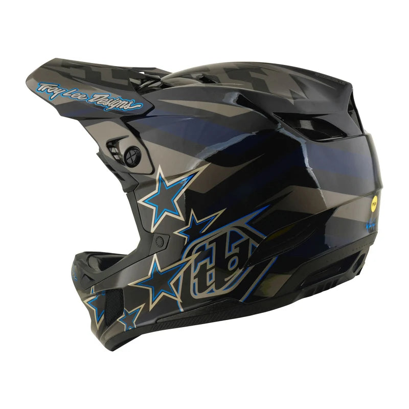 Troy Lee Designs D4 Composite Full Face Helmet - Burst - Gray
