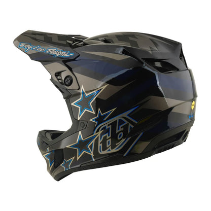 Troy Lee Designs D4 Composite Full Face Helmet - Burst - Gray