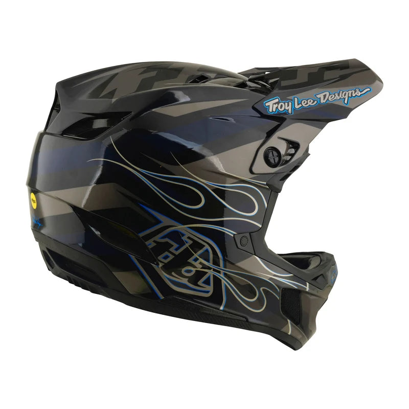 Troy Lee Designs D4 Composite Full Face Helmet - Burst - Gray