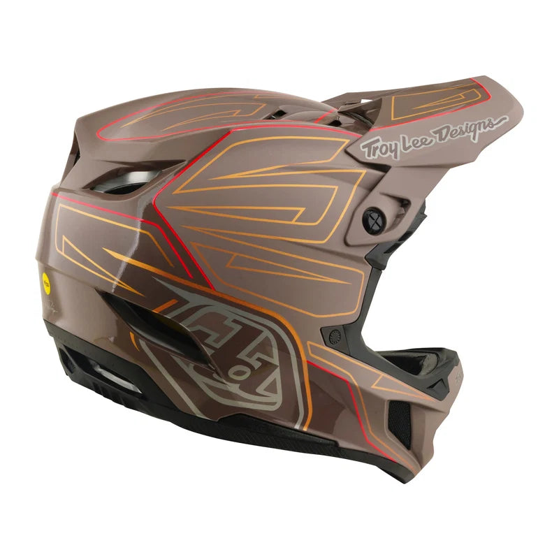Troy Lee Designs D4 Polyacrylite Full Face Helmet - Shadow - Pro Timber