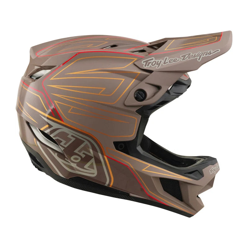 Troy Lee Designs D4 Polyacrylite Full Face Helmet - Shadow - Pro Timber