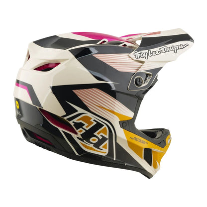 Troy Lee Designs D4 Polyacrylite Full Face Helmet - Turbo - Acid-Fuchsia