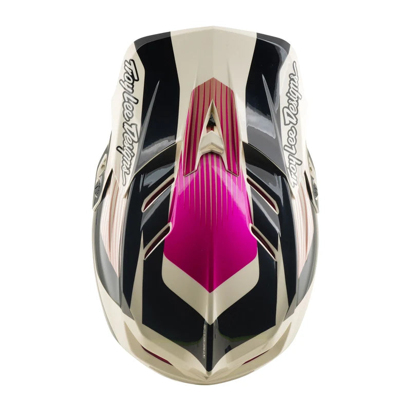 Troy Lee Designs D4 Polyacrylite Full Face Helmet - Turbo - Acid-Fuchsia