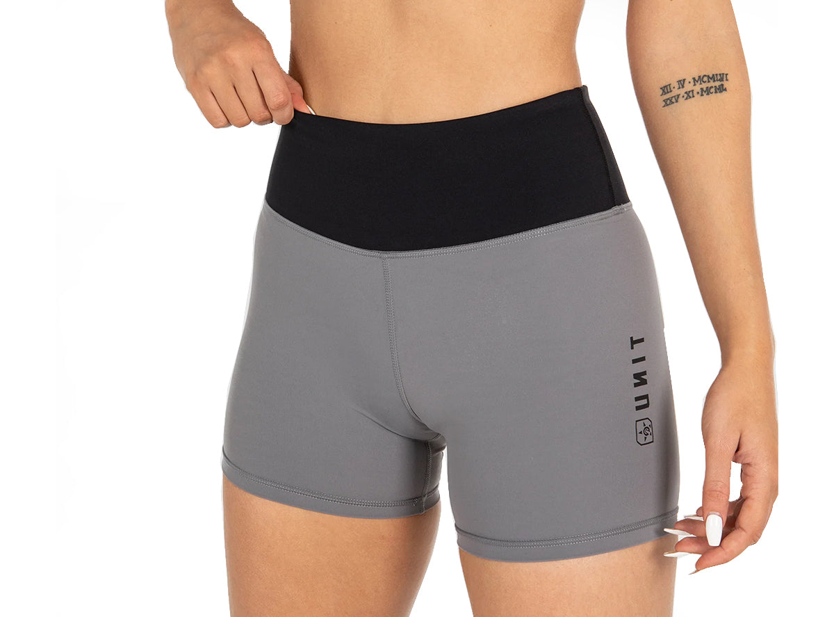 Unit Tempo Mini Active Short - Womens - Gray Gray 6/2XS 