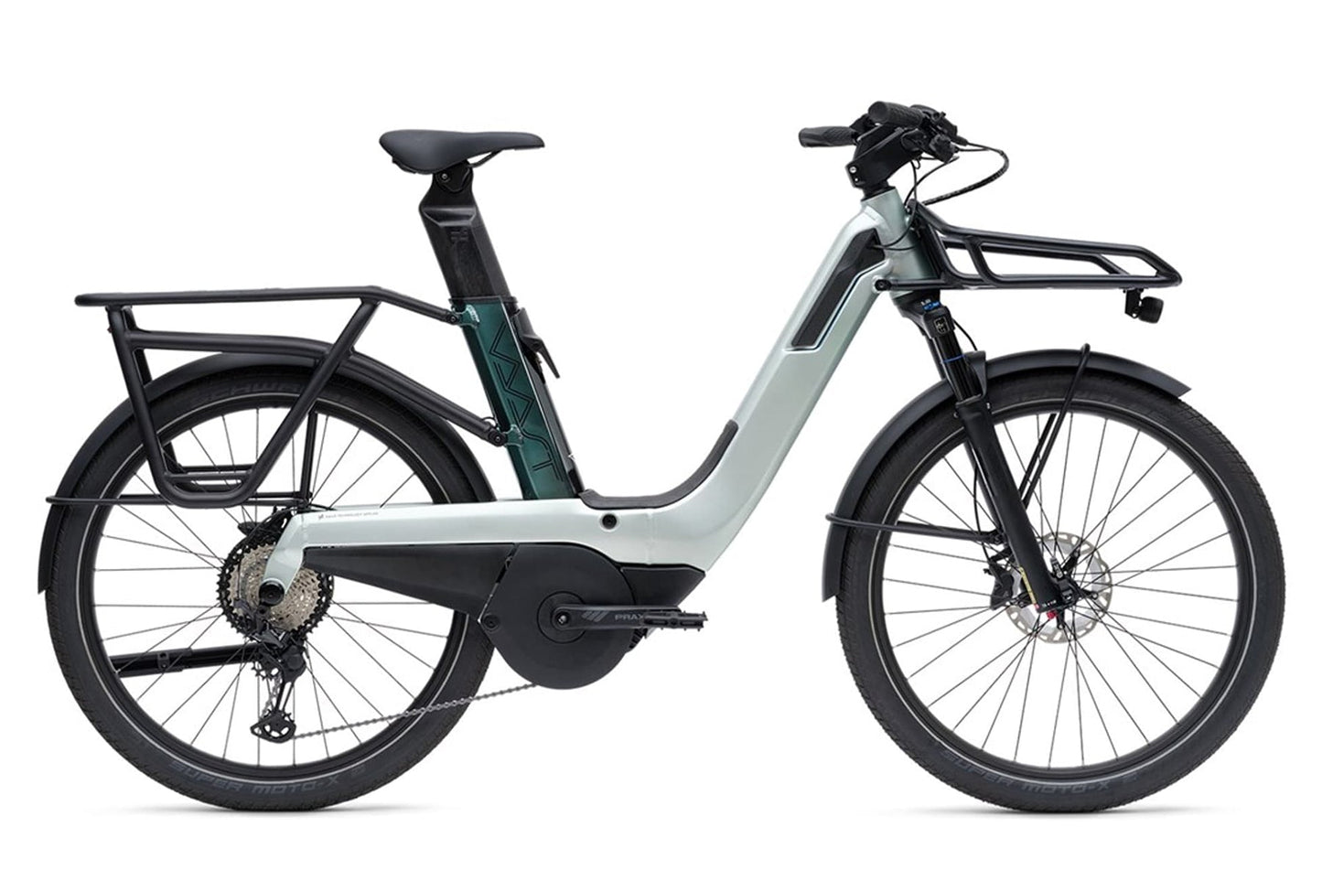 Vaast Bikes E/1 XT/SLX 27.5 E-Bike - Nostalgic Sea Blue-Ocean Frost