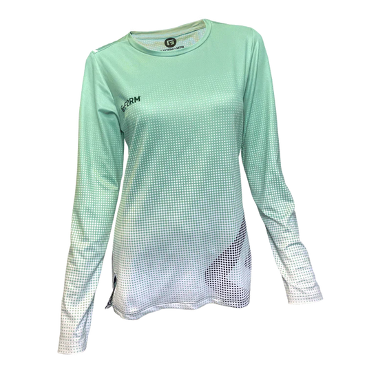 G-Form Fade Long Sleeve MTB Jersey - Womens - Mint