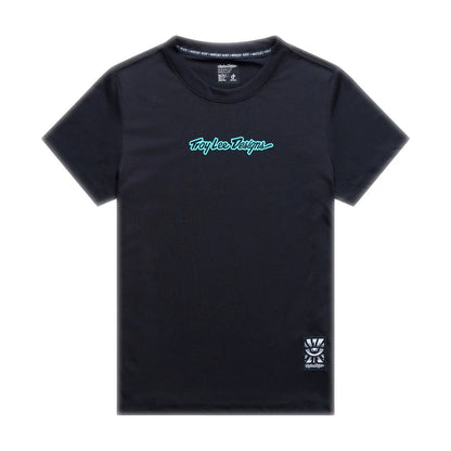Troy Lee Designs Lilium Short Sleeve Ride Tee - Womens - Signature - Black
