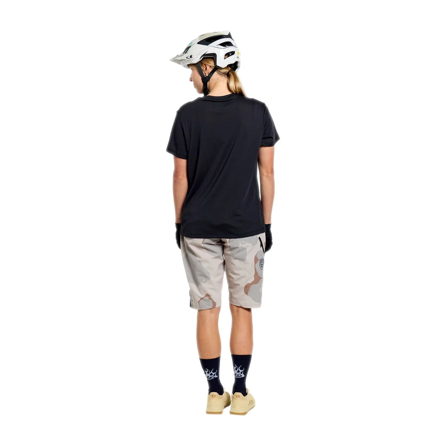 Troy Lee Designs Lilium Short Sleeve Ride Tee - Womens - Signature - Black
