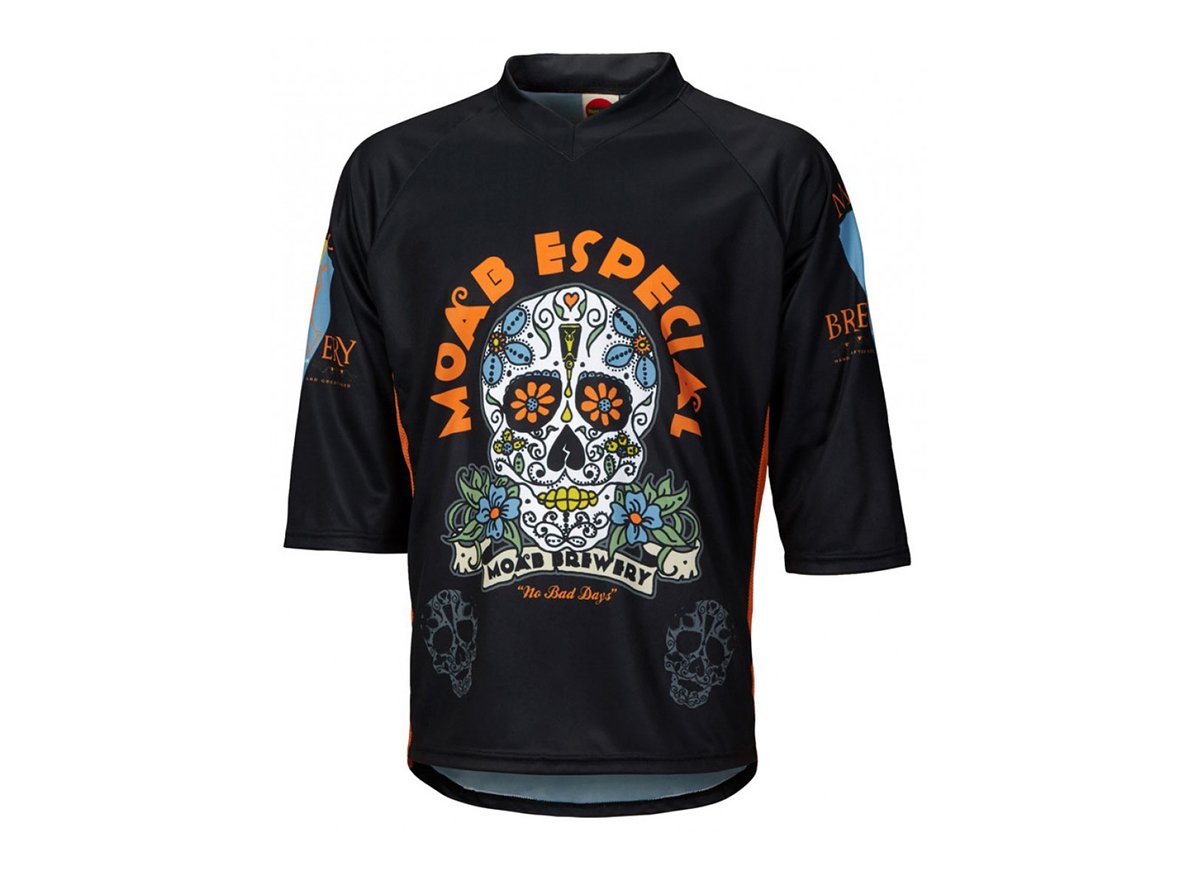 World Jerseys Moab Brewery Especial 3/4 Sleeve MTB Jersey - Black Black Small 