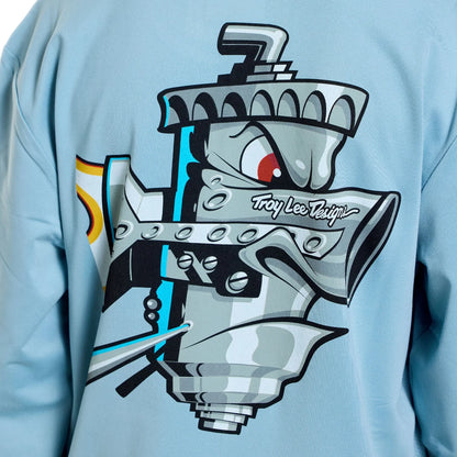 Troy Lee Designs Ruckus Long Sleeve Ride Tee - Youth - Carbs - Dawn Blue