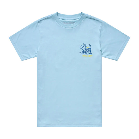 Troy Lee Designs Heritage Short Sleeve Tee - Youth - Dawn Blue