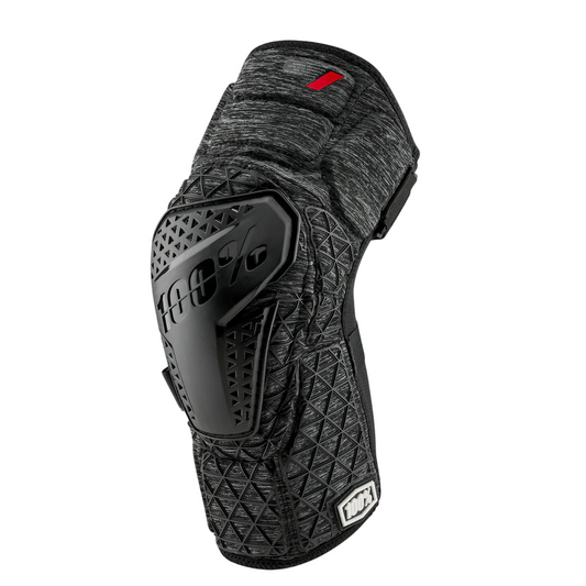 100% Surpass Knee Guard - Heather Gray-Black