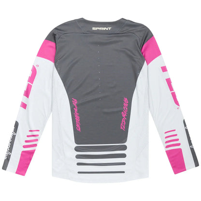 Troy Lee Designs Sprint Long Sleeve MTB Jersey - Fifty-50 - Chalk