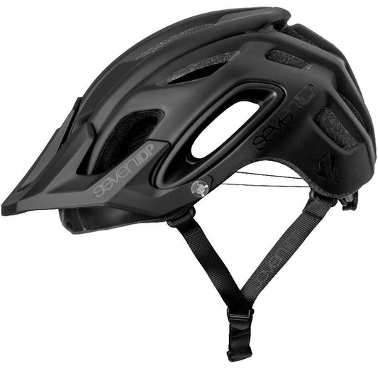 7 iDP M2 BOA MTB Helmet - Matt Black-Gloss Black