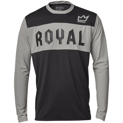 Royal Apex Long Sleeve MTB Jersey - Gray-Black
