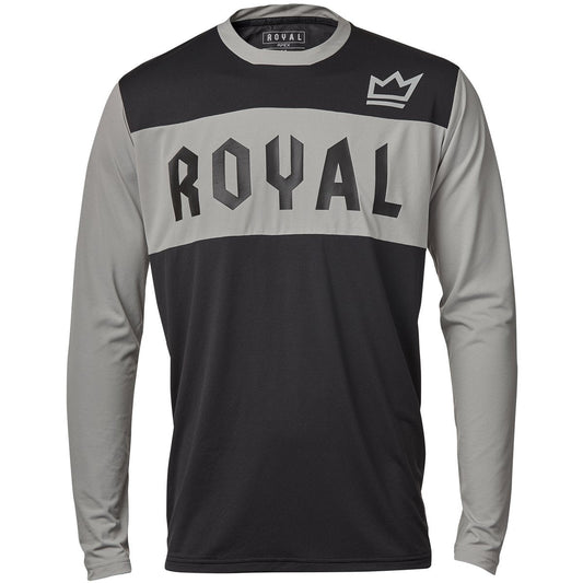 Royal Apex Long Sleeve MTB Jersey - Gray-Black