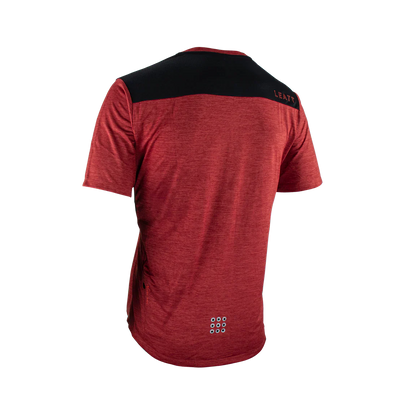 Leatt Trail 1.0 Short Sleeve MTB Jersey - Lava - Prior Season