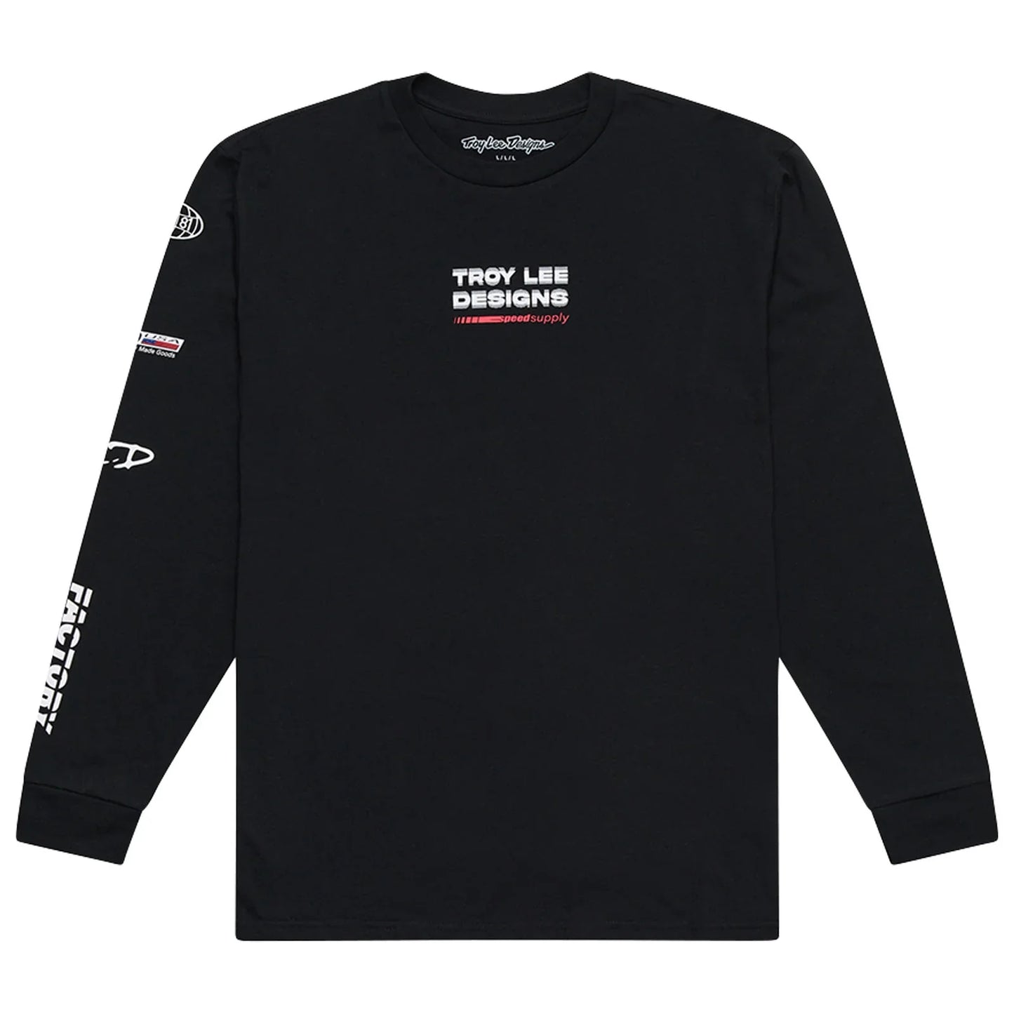 Troy Lee Designs Factory Long Sleeve Tee - Black