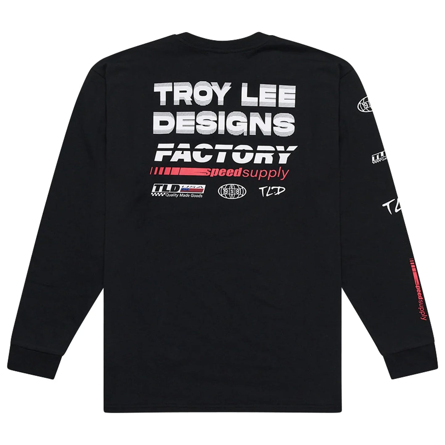 Troy Lee Designs Factory Long Sleeve Tee - Black
