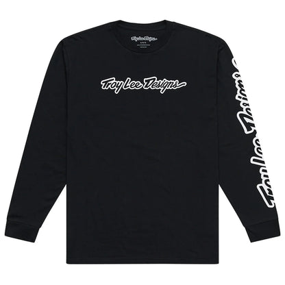 Troy Lee Designs Signature Long Sleeve Tee - Black