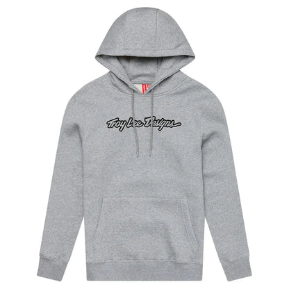 Troy Lee Designs Pullover Hoodie - Signature - Gray Heather