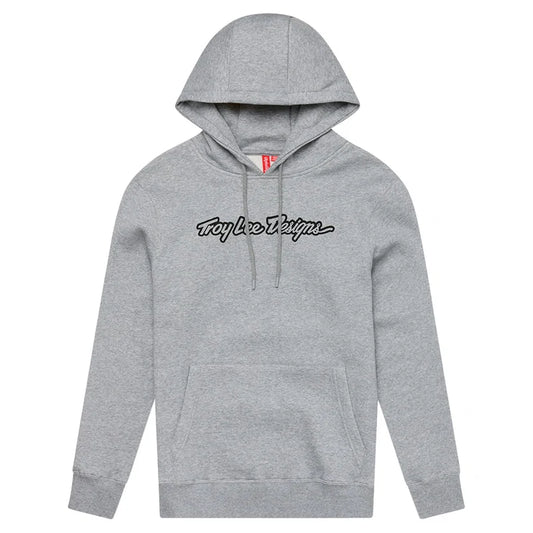 Troy Lee Designs Pullover Hoodie - Signature - Gray Heather