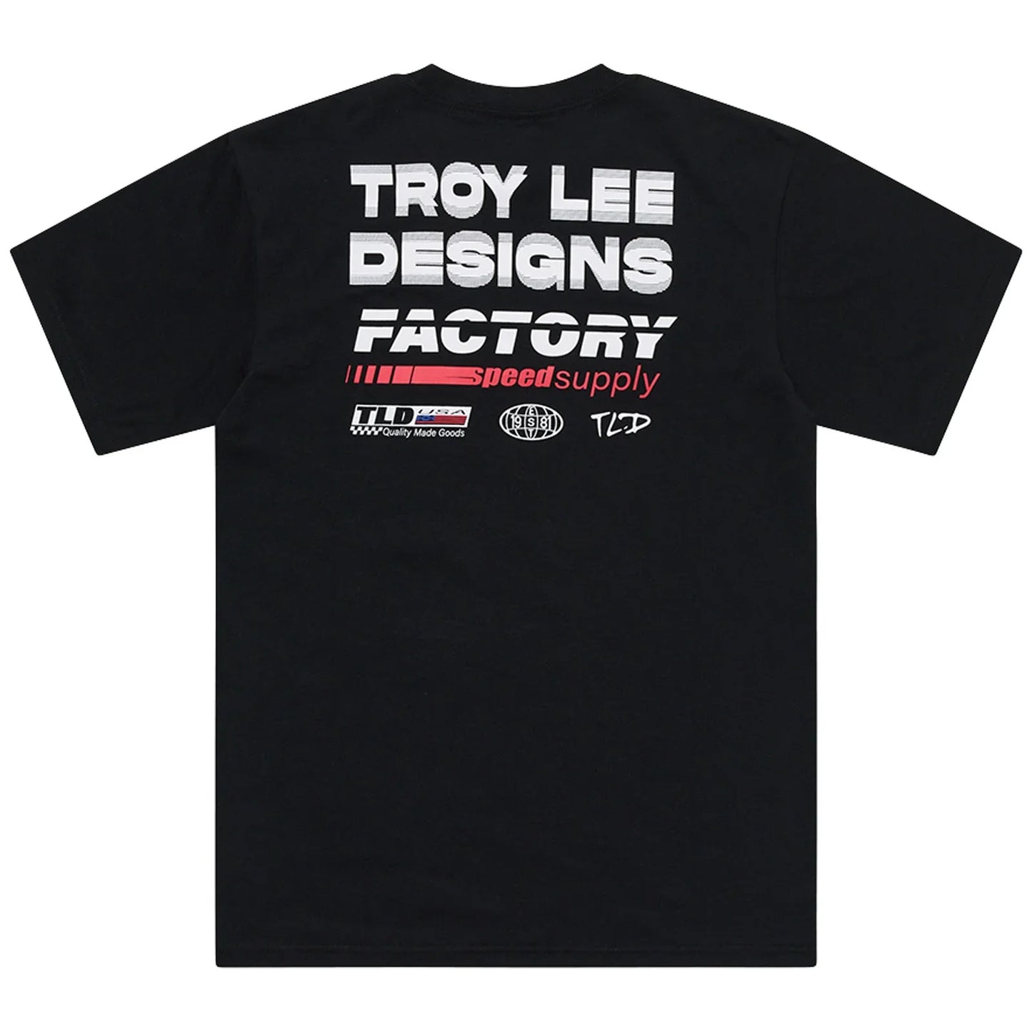 Troy Lee Designs Factory Short Sleeve Tee - Black