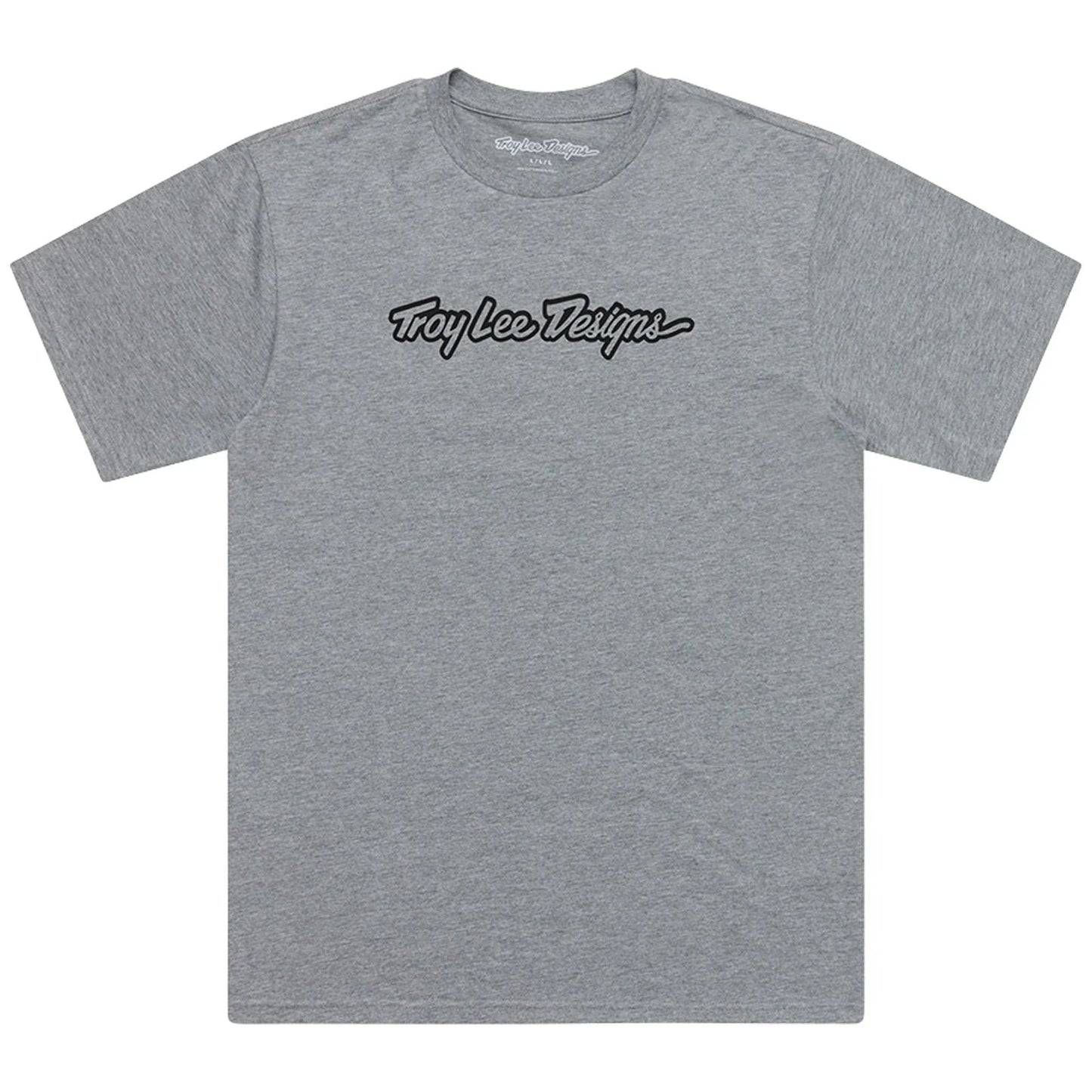 Troy Lee Designs Signature Short Sleeve Tee - Gray Heather