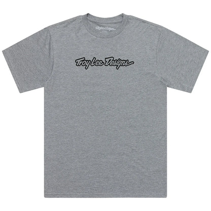 Troy Lee Designs Signature Short Sleeve Tee - Gray Heather