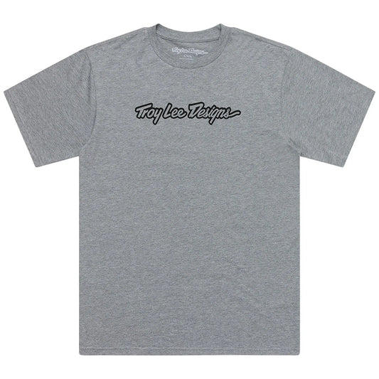 Troy Lee Designs Signature Short Sleeve Tee - Gray Heather