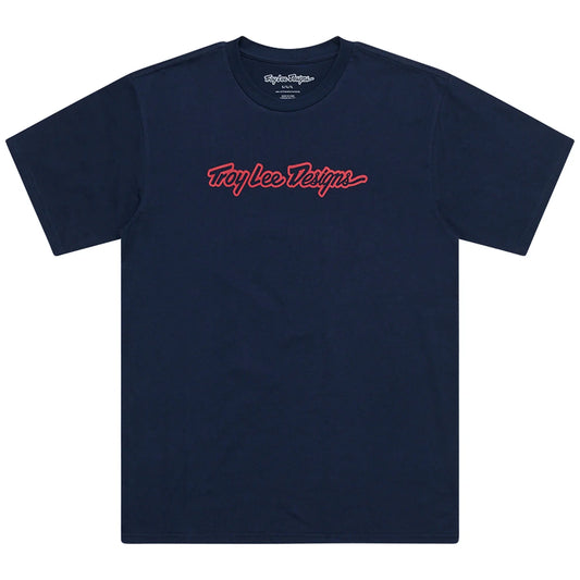 Troy Lee Designs Signature Short Sleeve Tee - Navy