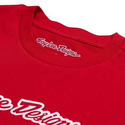 Troy Lee Designs Signature Short Sleeve Tee - Team Red